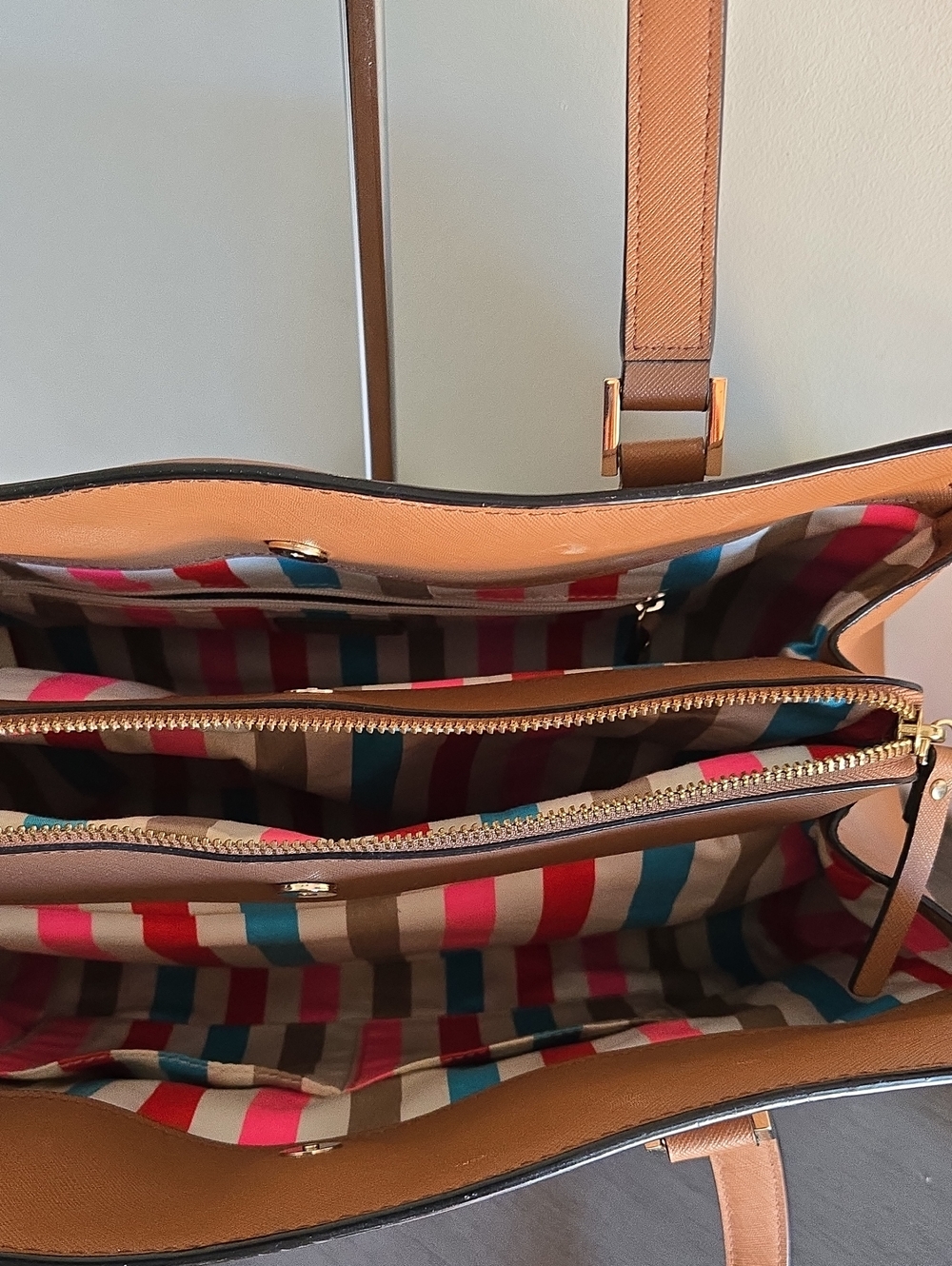 Brown Leather Kate Spade New York Tote Bag - Picture 7 of 16